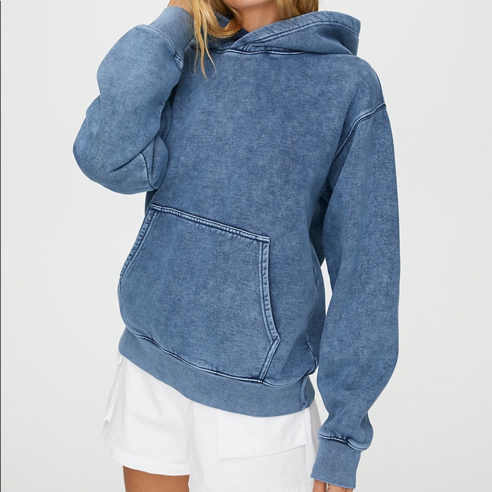 NWOT TNA The Perfect Hoodie, Size XS, Deep Indigo Colour - Picture 1 of 9